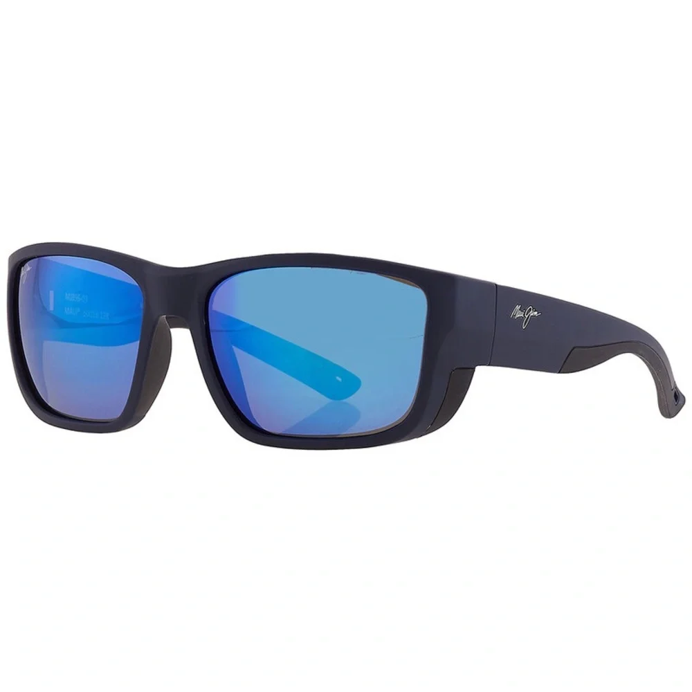 Maui Jim Amberjack Matte Black Frame Sunglasses with Polarize Lens.